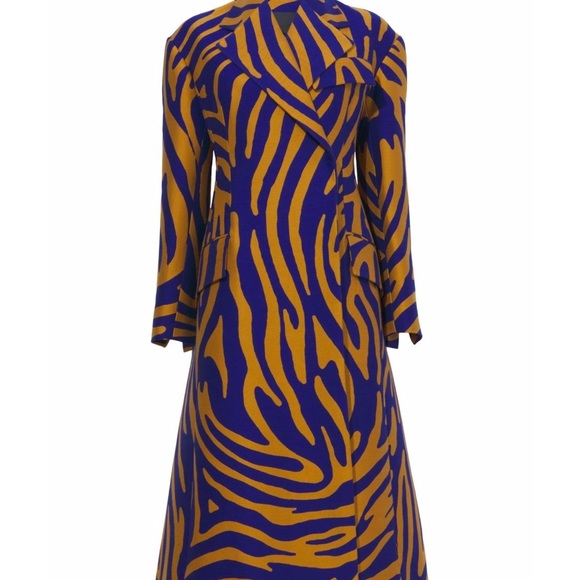 Proenza shoulder abstract zebra print coat nwot - Picture 5 of 13